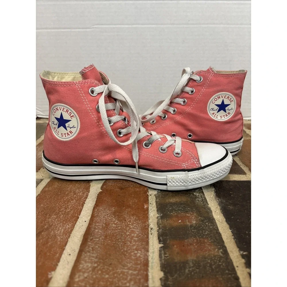 Converse Chuck Taylor All Star Pink High Top Canvas Sneakers🎀 Woman's 9 Men's 7